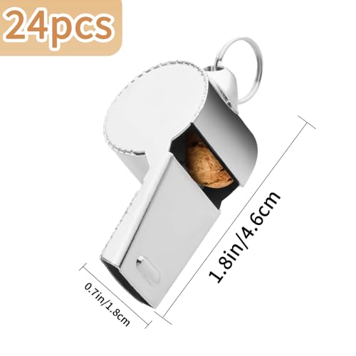 Image of Bsofing Whistle, Coaches Whistle with Lanyard, Whistle for Coaches, Whistle for Teachers, Stainless Steel Sports Whistles, Loud Crisp Sound Whistles Great for Coaches, Referees, and Officials