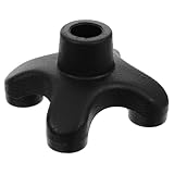 IWOWHERO Punta de Goma Antideslizante para Bastón y Muleta Funda Reemplazable Resistente y Duradera Accesorio Cuádruple para Caminar Seguro y Estable para Senderismo y Actividades al Aire