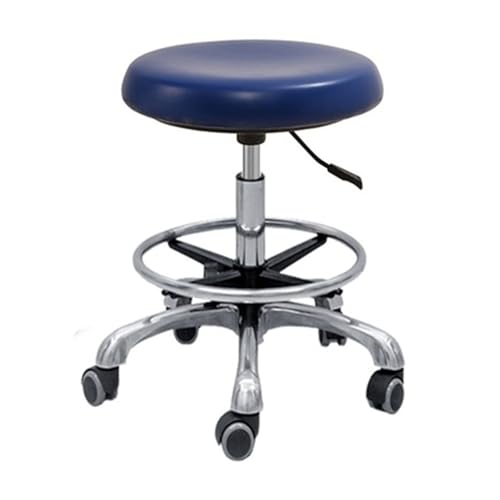 LQVAIPT Taburete Dental con rotación de 360° con reposabrazos, Silla de Montar de Piel sintética, Altura Ajustable for Uso médico y salón(A1)