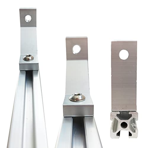 Équerres d'angle 2020 en aluminium avec vis et écrous en T pour profilés série 20 - 7