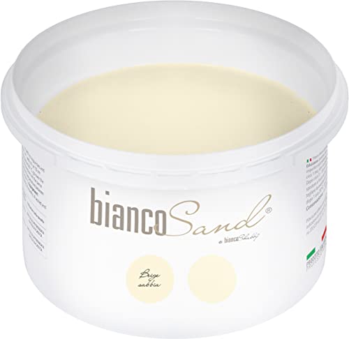 EFECTO ARENA PINTURA DE TIZA PARA PAREDES Y OBJETOS - biancoSand Beige Sabbia - Decora y Renueva Fácilmente Tu Hogar (1 Litro)