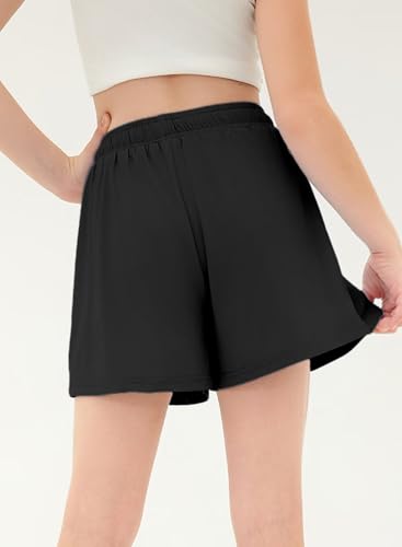 Girls Athletic Shorts UPF50+ Kids Flowy Butterfly Shorts with Pocket3