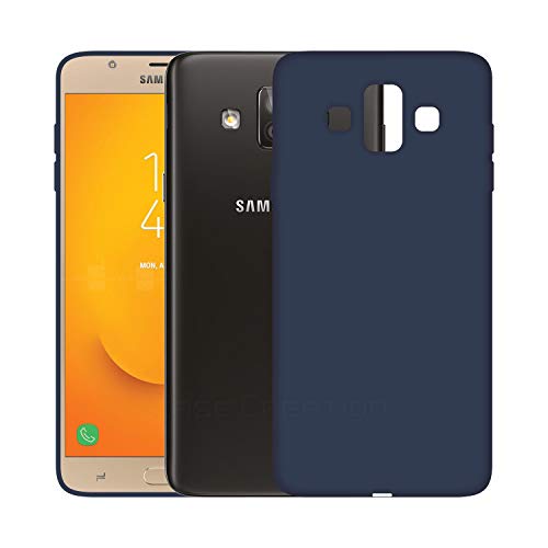 Image of Case Creation Luxurious OG Series for Samsung Galaxy J7 Duo Case Cover,Anti-Dirty Slim Case Frosted Matte Cute Candy TPU Raised Bezel (Splash of Color) Back Cover for Samsung J7 Duo -Electric Blue