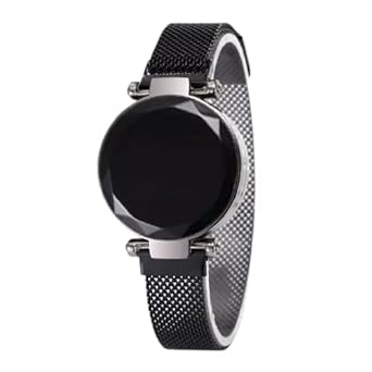 PD Fashion Royal Looking Luxury Magnet Belt Girls and Women Touch Screen RED LED Watch