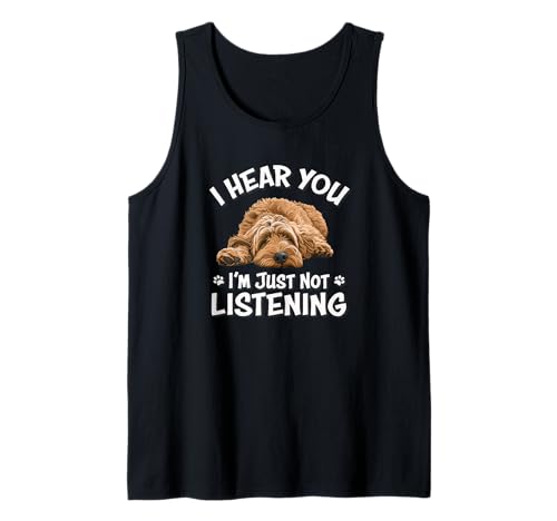 Funny Cute Hear You Not Listening Labradoodle Lover Canotta