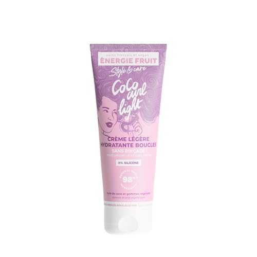 ENERGIE FRUIT Coco Curl - Crème Coiffante Hydratation & Définition Boucles - Soin Démêlant Anti-Frisottis - Cheveux ondulés à bouclés - Huile de coco BIO - 98%...