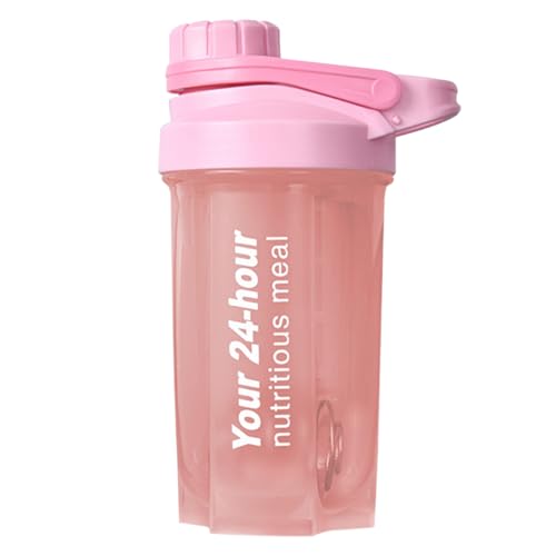 EACHPT Protein Shaker 600 ml Coctelera de proteínas para batidos complementarios, Shaker Proteine con tapón de rosca, tamiz y escala de medición | A prueba de fugas, sin BPA ni DEHP