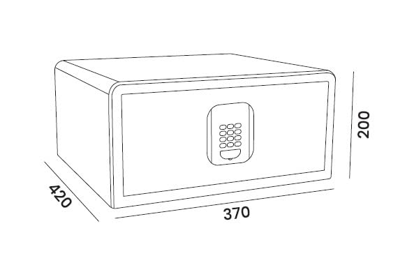 Image of Dolphy Electronic Security Safe Box and Lock Box with LED Display for Home Office Hotel