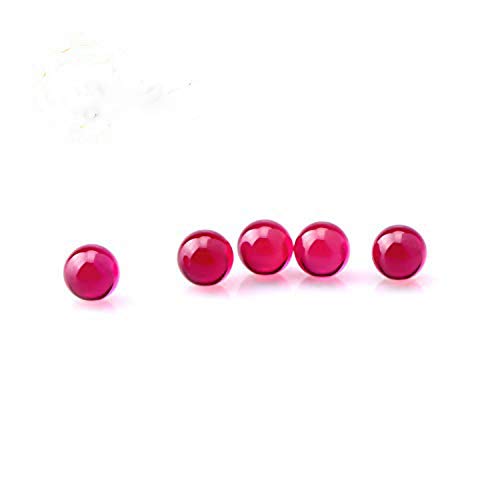 BERACKY 6mm OD Ruby Pearls Balls Insert (5 Pack)