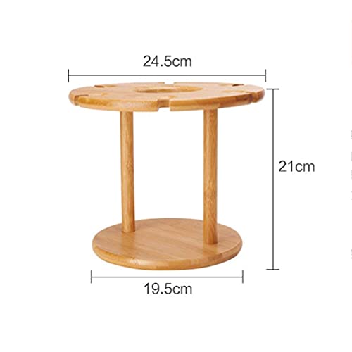 Soporte para botellas de vino de madera y metal miniatura 3