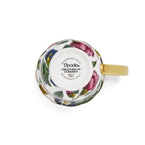 Taza Spode Creatures of Curiosity 12 oz Blanco Floral miniatura 6