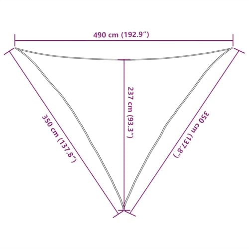 vidaXL Sonnensegel Sonnenschutz Windschutz Sonnendach UV Schutz Sonnenschutzsegel Schattenspender Garten Terrasse Balkon 160g/m&sup2; Taupe 3,5x3,5x4,9m HDPE