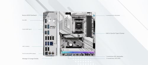 Carte mère ASRock X870E Pro RS AM5 pour studio de création
