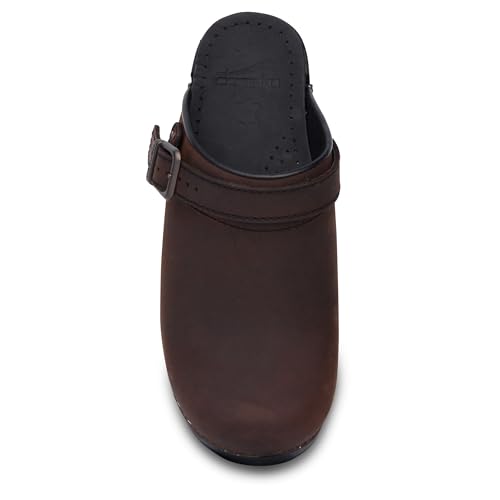 Image of Dansko Ingrid Sling Back Mule Clog for Women - Anti-Fatigue Rocker Bottom Promotes Forward Foot Motion - Premium Leather Uppers for Long-Lasting Wear