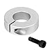 (4-Pack) Shaft Collar Bore 8mm, Aluminum Alloy One Piece Shaft Collar Clamp Style,25mm OD, 8mm Thickness, with M4 Set Screws