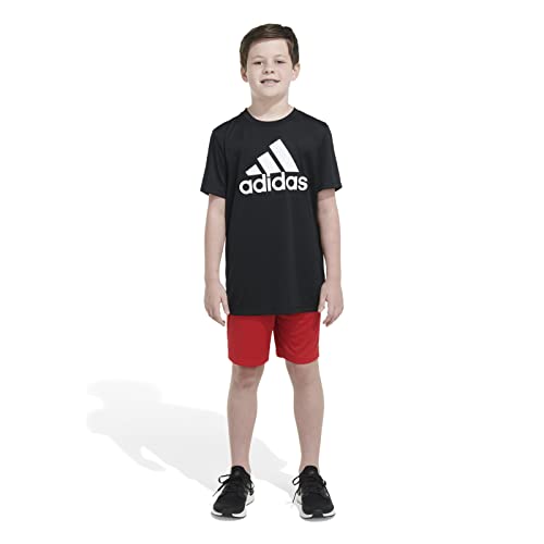 adidas Boys' Elastic Waistband Classic 3S Short, Better Scarlet, X-Large4