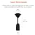 Amazon Basics Outdoor Round Stand Up Patio Heater Cover, Black, 36"L X 36"WX 95"