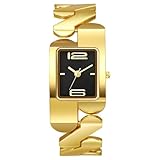 [Weweia]【スクエア腕時計】レトロカップルブレスレット クォーツ機芯 防水50m エレガントな外観 ギフト用 特別な日に ジン・ヘイナン