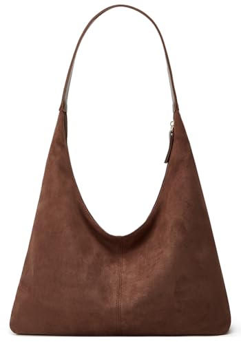 Womens Fashion Suede Shoulder Bags Large Tote Bag Retro Purse