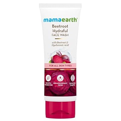 MAMAEARTH Beetroot Face Wash | 3.38 fl oz (100ml)