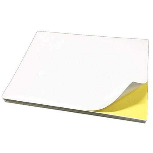 A4 auto-adhésif de papier d'impression étiquettes autocollant for imprimante jet d'encre 100pcs for Office Supermarché Papeterie scolaire