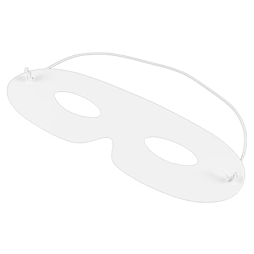 Laroal 40 Stück weiße Masken, DIY-Graffiti-Halbmasken, geeignet für Themenpartys, Maskeraden, Modenschau