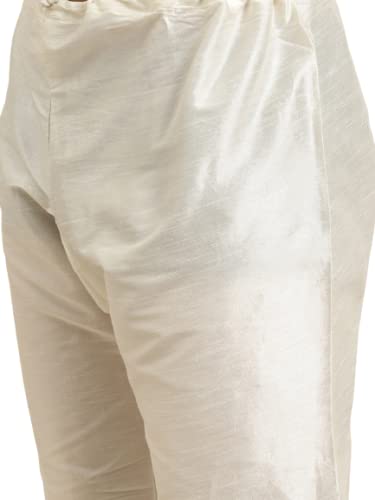 Image of SOJANYA (Since 1958, Men's Silk Blend Grey Kurta Pyjama & Silk Blend Jacket Combo