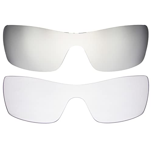 Verres Oakley Batwolf anti-reflets polarisés argentés pour clarté visuelle