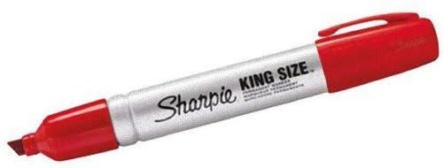Sharpie Pro Magnum Permanent Markers Chisel Tip Black 12 Count