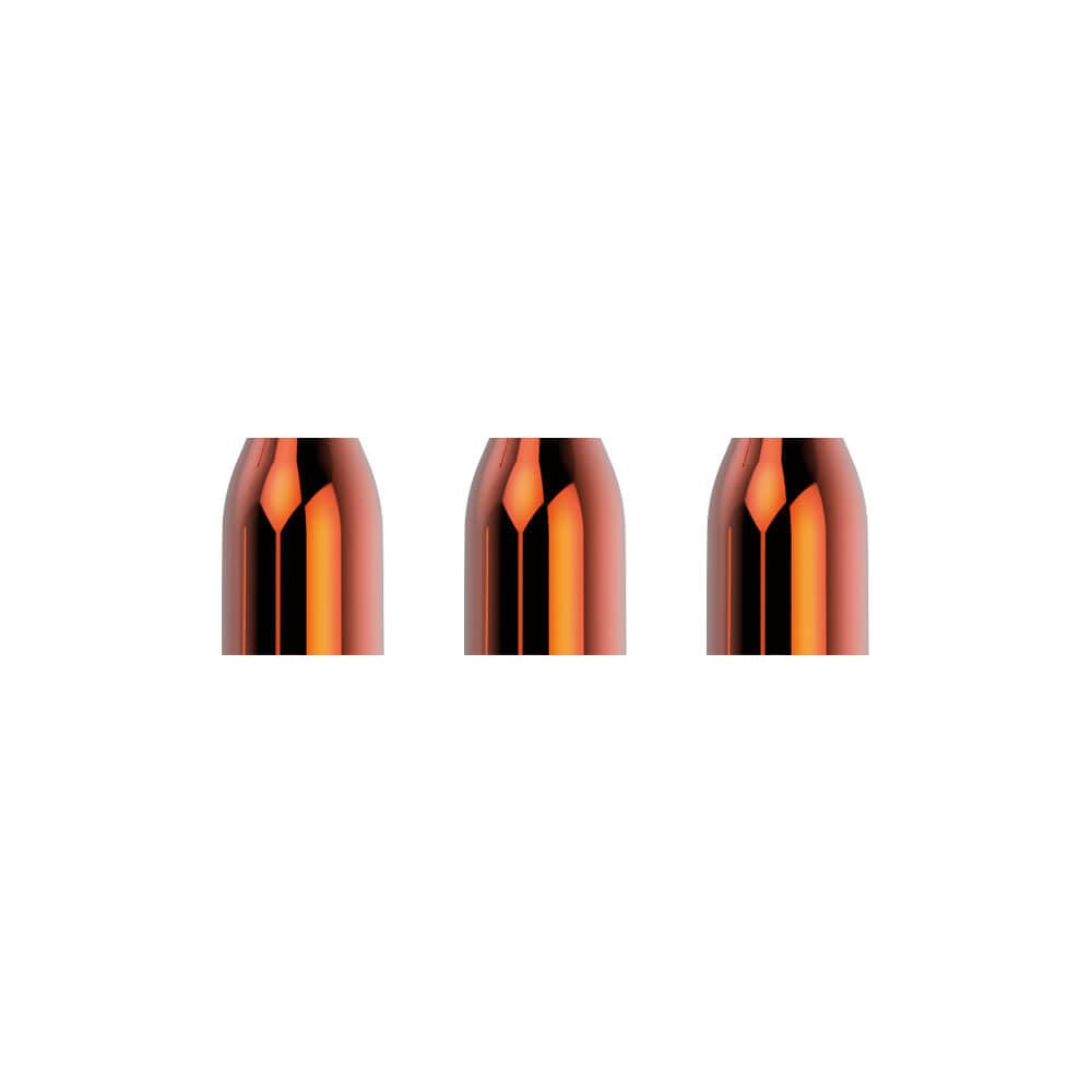 L-style Dart Flights Premium Metal Champagne Rings | Pack 3 | Orange (LS073)