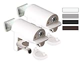 Jalousien ohne Bohren auf dem Fensterflügel Ihres PVC-/Kunststofffensters montieren, verstellbereich des Klemmträgers 4 mm bis 25 mm
