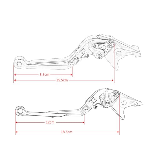 Palancas de freno CNC ajustables para mejorar tacto en Suzuki GSXR 7