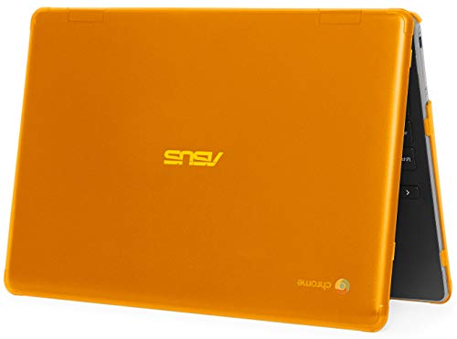 mCover Hard Shell Case for 2019 11.6-inch ASUS Chromebook C204MA / C204EE Series Rugged Education Laptop Computer - ASUS C204 Orange