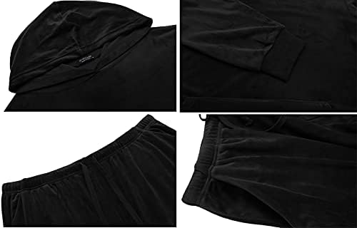 IN'VOLAND Plus Size Sweatsuits Set for Women 2 Piece Velour Tracksuit Fall Outfit Pullover Hoodie and Sweatpants with Pockets - Image 6