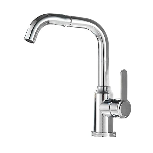 Grifo de cocina extensible y giratorio con sistema a prueba de derrames para fregadero
