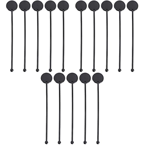 Hemoton 300pcs Plastic Swizzle Sticks Coffee Beverage Stirrers Drink Mixing Stick Plastic Drink Muddler Swizzle Sticks Blender Stirring Rod for Milk Juices 18cm