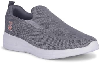 Liberty LEAP7X Black & Dark Grey Walking Shoes for Men - Memory Foam Daily Walks