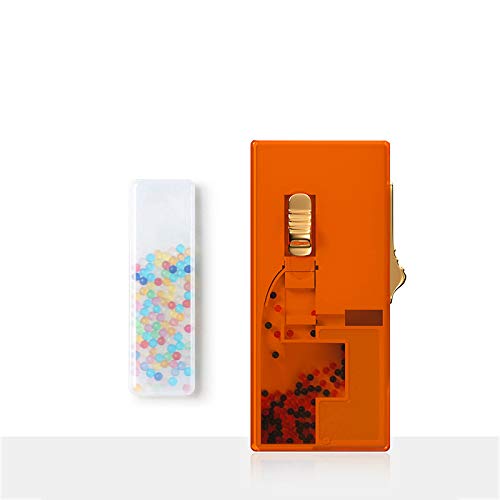 Image of Crushball Dispenser Flavours Ball Capsule Cigarette Semi-Automatic Filling - Easy to Carry, Explosion Beads Pushers, Menthol Storage Container, DIY Filter (White, 100 Capsules)