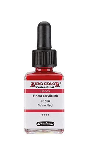 Schmincke Aero Color | wasserbasierende CANDY Farbe | Wine Red