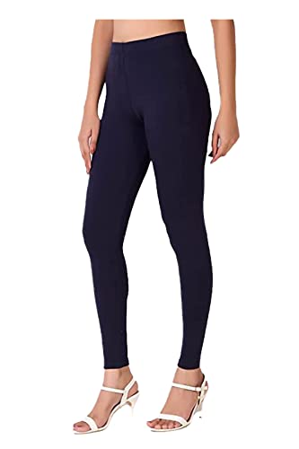 Image of H2 Women's Ankle Length Stretchable Cotton Leggings - Soft Stretch for Casual and Yoga