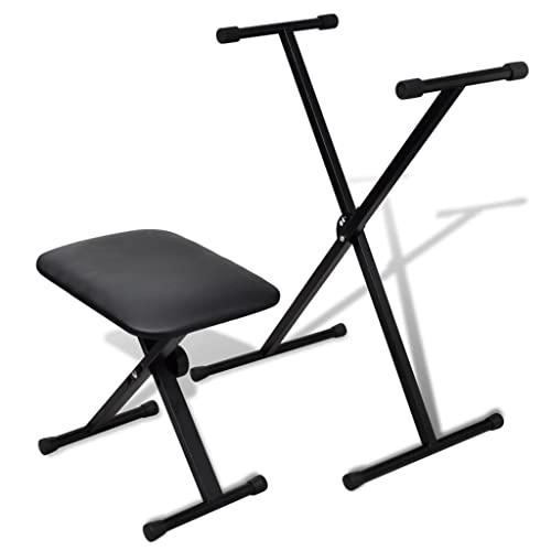 vidaXL Support et Tabouret pour Clavier Réglables Bandes Orchestres Piano - Les Beatles, Paul McCartney, John Lennon, RIngo Starr, George Harrison vidaXL Support et Tabouret pour Clavier Réglables Bandes Orchestres Piano