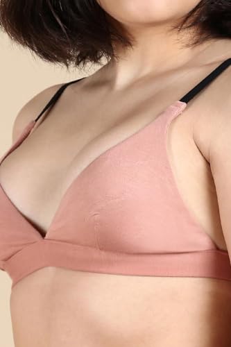 Image of &Circus PureSoft True Fit Triangle Non Padded Bra for Women | Deep Neck Plunge Bra for Women | Triangle Low Coverage Bra