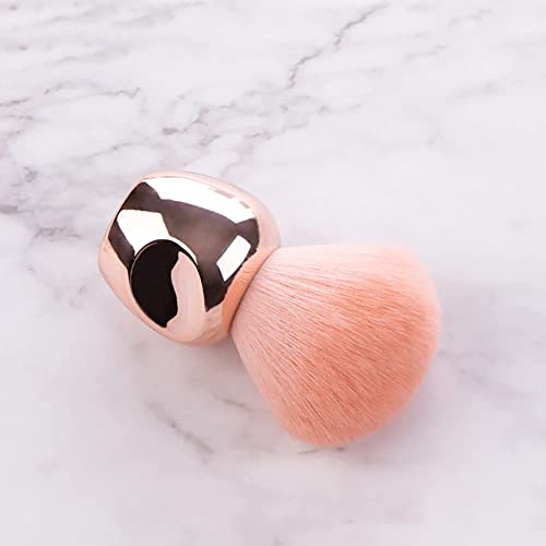 Unimeix Nail Dust Brush Big Round Head Nail Art Dust Powder Remover Cleaner Brush Or Acrylic Uv Gel Nail Arts Kabuki Nail Brushes For Cleaning (Rose Gold) #TOP6