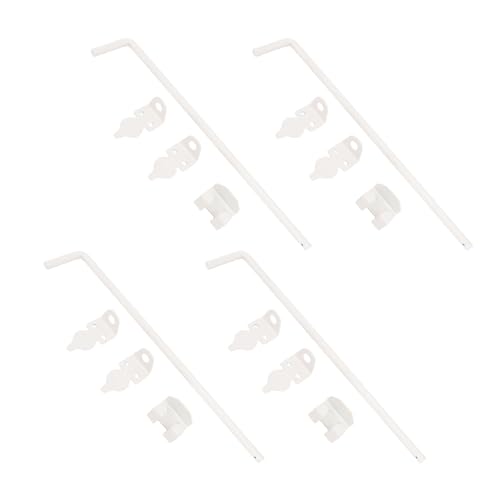 Oytrui 1,27 cm x 30,5 cm Rohrschraube Torabfallstange, robuster Stahl-Türriegel mit Bodenstopper für Zaunsicherung, Metallstift, Installationsanleitung im Lieferumfang enthalten, für Sicherheit und