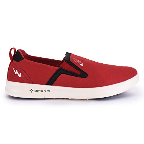 Image of Campus Men's Style Walk Red /Blk Sneakers - 6 UK (40 EU) (7 US) (LS-202)