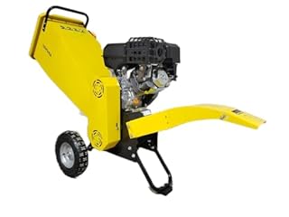 Nemura Broyeur vegetaux et branches thermique 420cc - Série Lourde - Capacité 100mm - Double Système de Broyage - Bouton d'arrêt de sécurité - Qualité Professionnelle - Marque Française