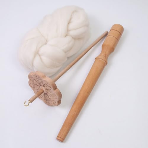 Drop spindle roulette de fil verticale à rotation stable pour tissage - 7
