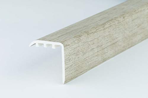 uPVC Plastic Stair Nosing Wood Effect Edge Protection – 0.9 Metre (2.95ft) KP-3030 – TMW Profiles (Avero Oak)