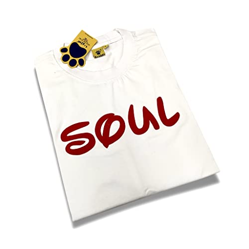 Image of A+a Pets' Graphic Printed T-Shirt Unisex | for Dog Cat Lovers | Casual Half Sleeve Round Neck T-Shirt | 100% Cotton (Soul)