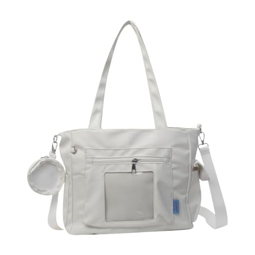 Stylish Handbag with Removable Purse Canvas Shoulder Purse Casual Crossbody Bags for Anime Fans and Cosplay Enthusiasts